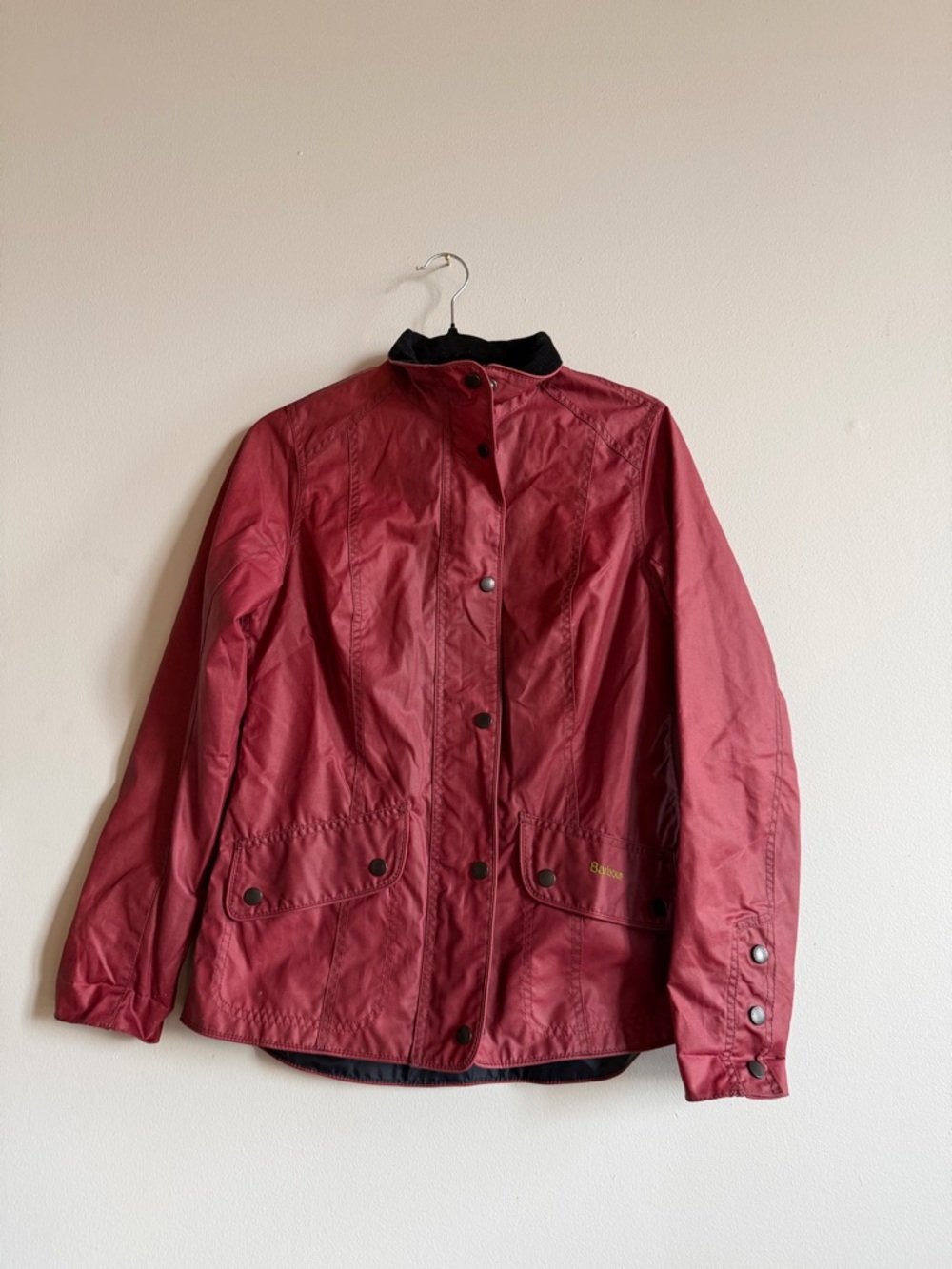Barbour Morris Utility Wax Jacket | Red | Women's | UK 10 US 6